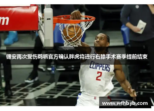 锡安再次受伤鹈鹕官方确认胖虎将进行右膝手术赛季提前结束